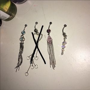 Belly button rings $5 each.
